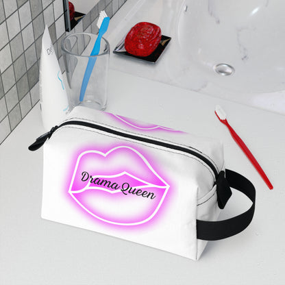 Drama Queen Pink Lips Cosmetics and Toiletry Bag